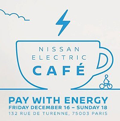 ​Японский бренд открыл уникальное Nissan Electric Cafe в Париже